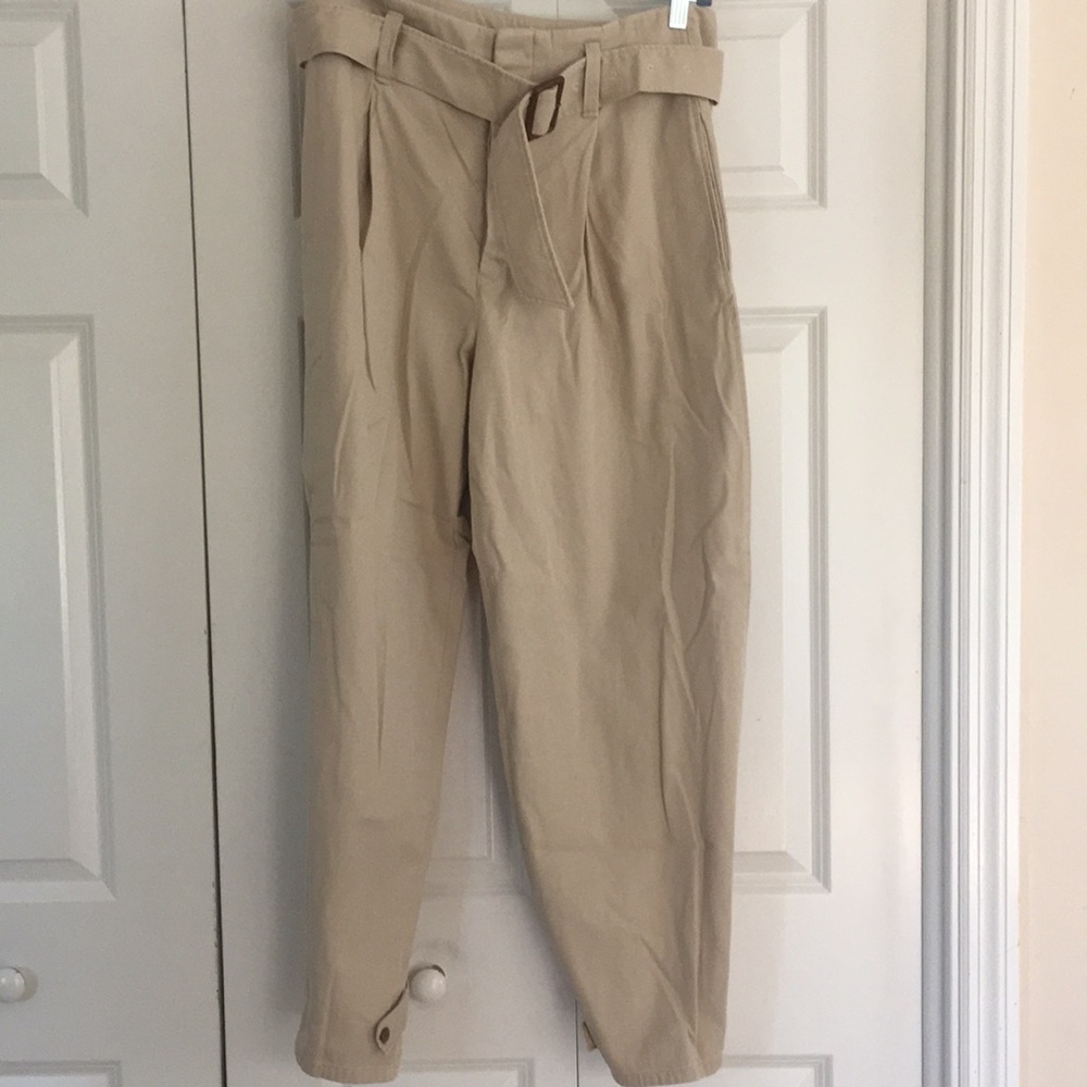 DELETING TODAY Polo by Ralph Lauren Paper Bag Waist Khaki Pant